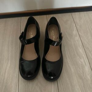 Dior Glossy Black Mary Jane Heels